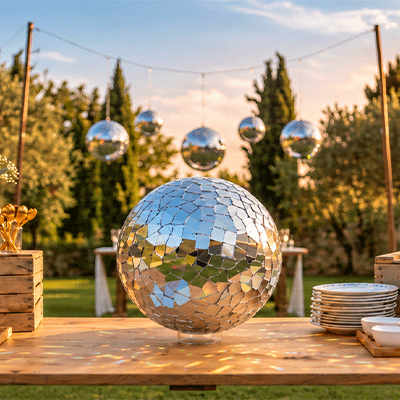 La boule disco mis en scène